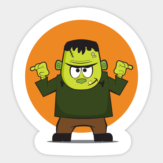 The Nice Monster Sticker by Rabassa